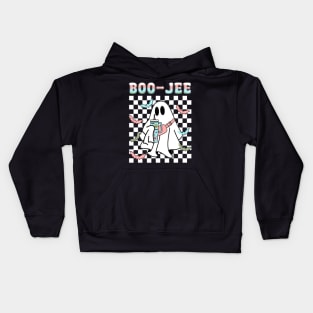 Spooky Season Cute Ghost Halloween Costume Boujee Boo-Jee Kids Hoodie